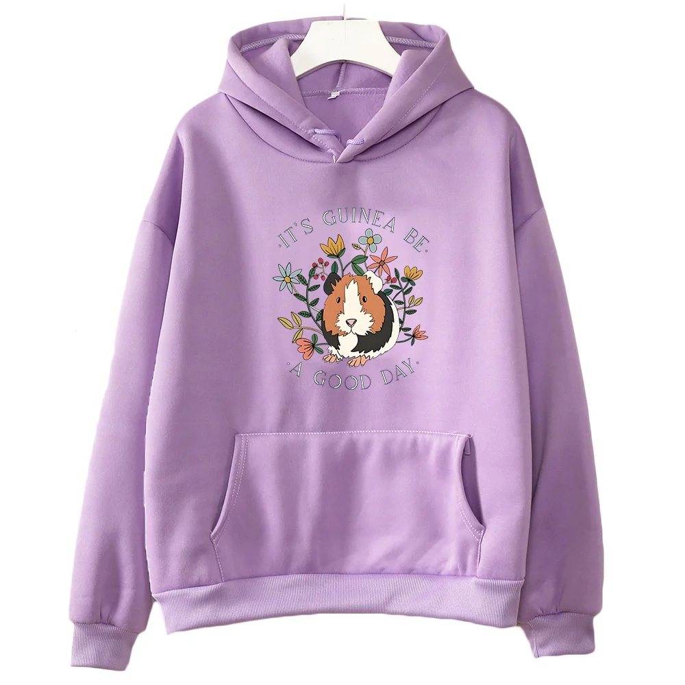 Cute Guinea Pig Graphic Hoodie - Winter Clothing Drawing recension och pris
