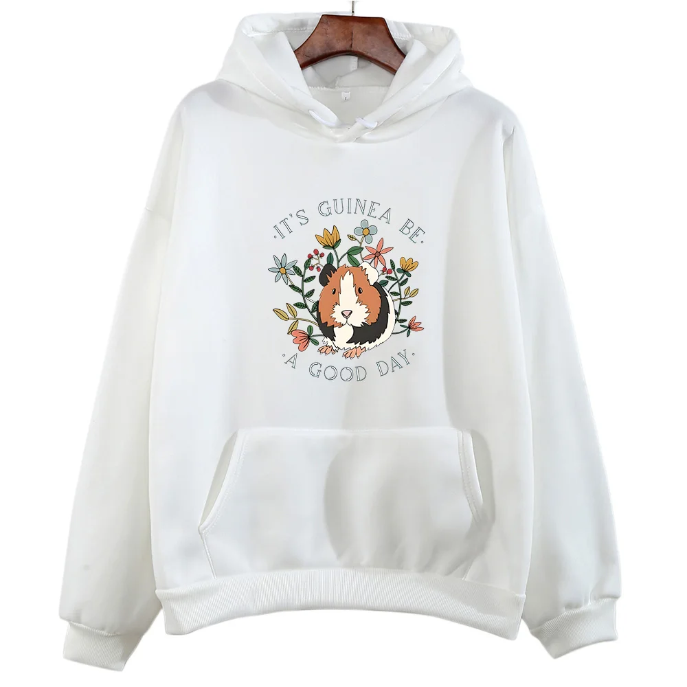 Cute Guinea Pig Graphic Hoodie - Winter Clothing Drawing recension och pris