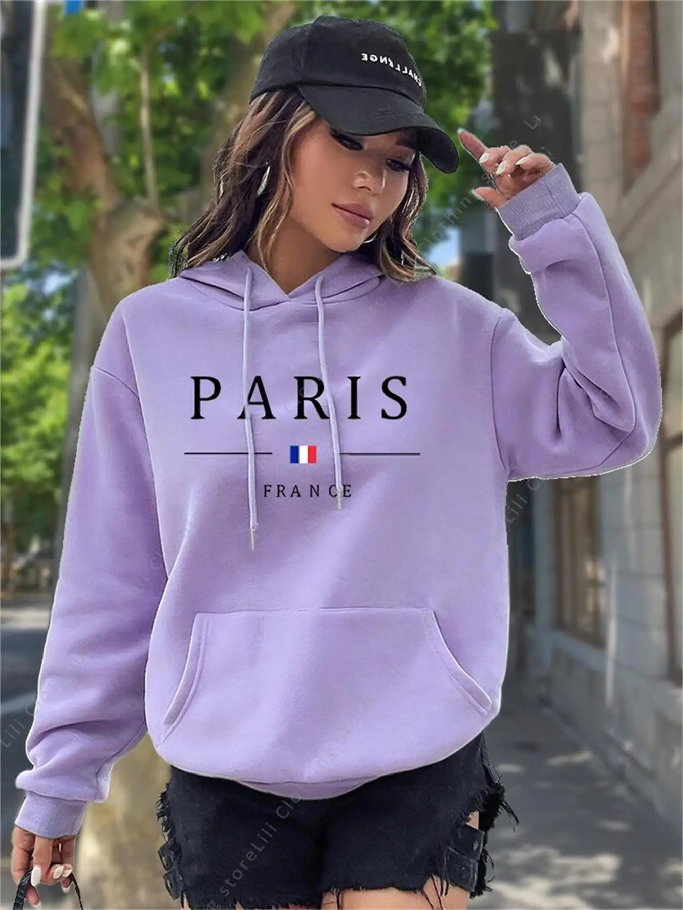 PARIS Graphic Letter Hoodies W - Winter Clothing Drawing recension och pris