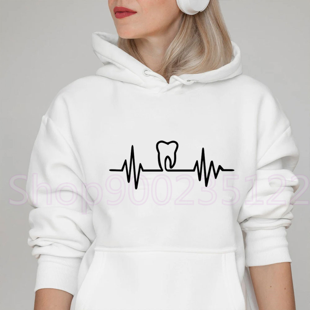 Heatbeat Hoodie Graphic Tooth  - Winter Clothing Drawing recension och pris