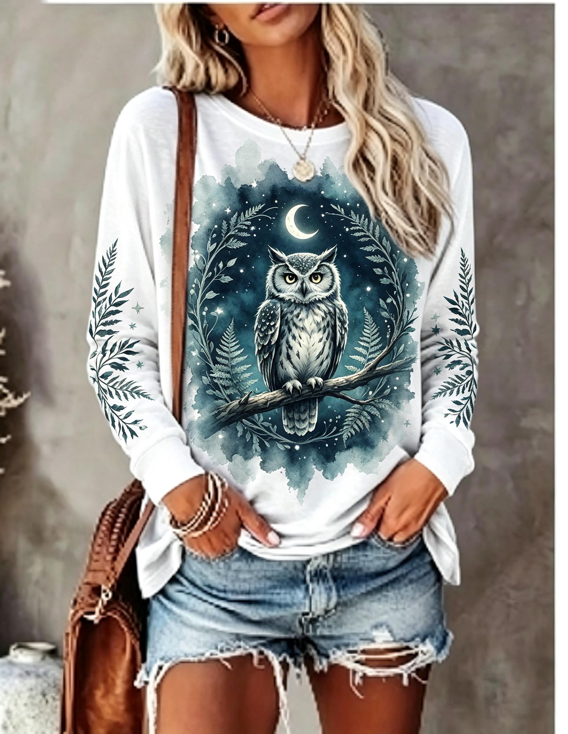 Women Long Sleeve T Shirt Howl - Winter Clothing For Women recension och pris