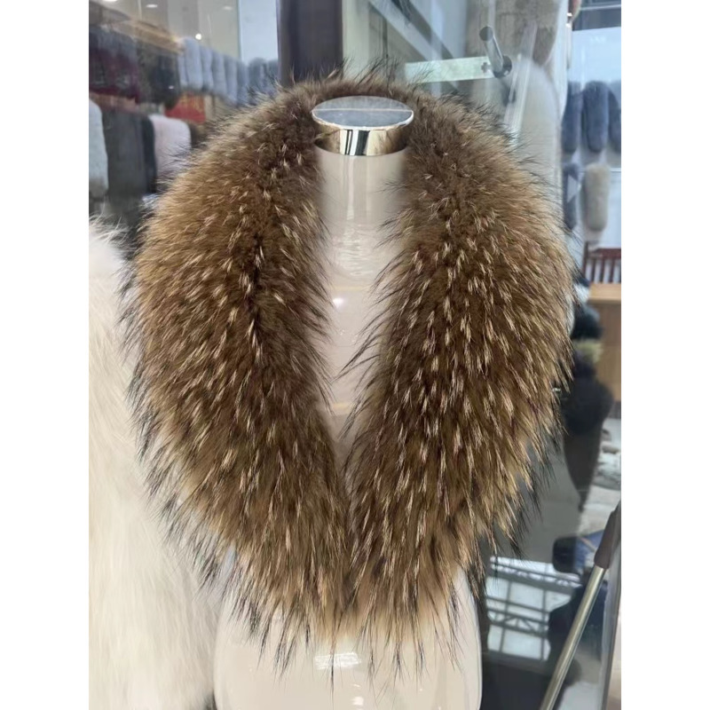 Raccoon Fur Collar Female Wint - Winter Clothing Pk recension och pris
